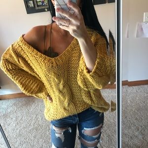 Boutique mustard sweater